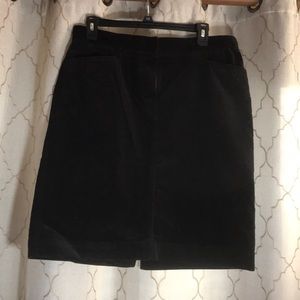Vintage Jones Sport Black Corduroy Skirt Size 10